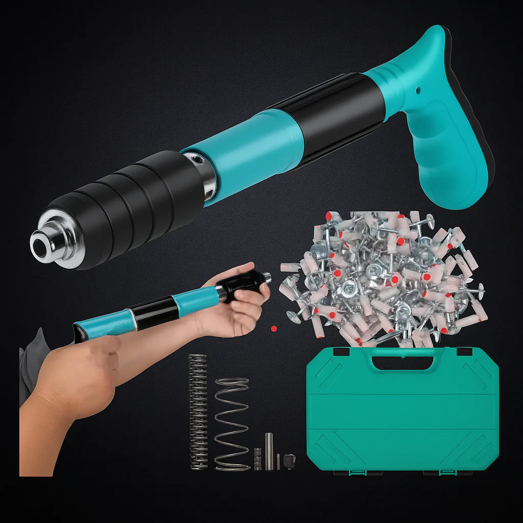 CLAVOEXPRESS™ - PISTOLA DE CLAVOS FULMINANTE | 100 CLAVOS DE REGALO 🎁 + ENVÍO GRATIS 📦