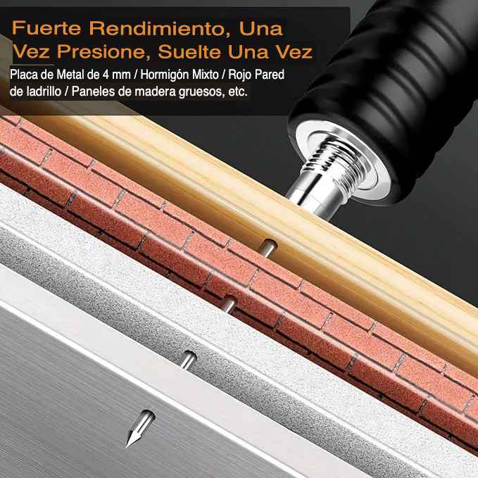 CLAVOEXPRESS™ - PISTOLA DE CLAVOS FULMINANTE | 100 CLAVOS DE REGALO 🎁 + ENVÍO GRATIS 📦